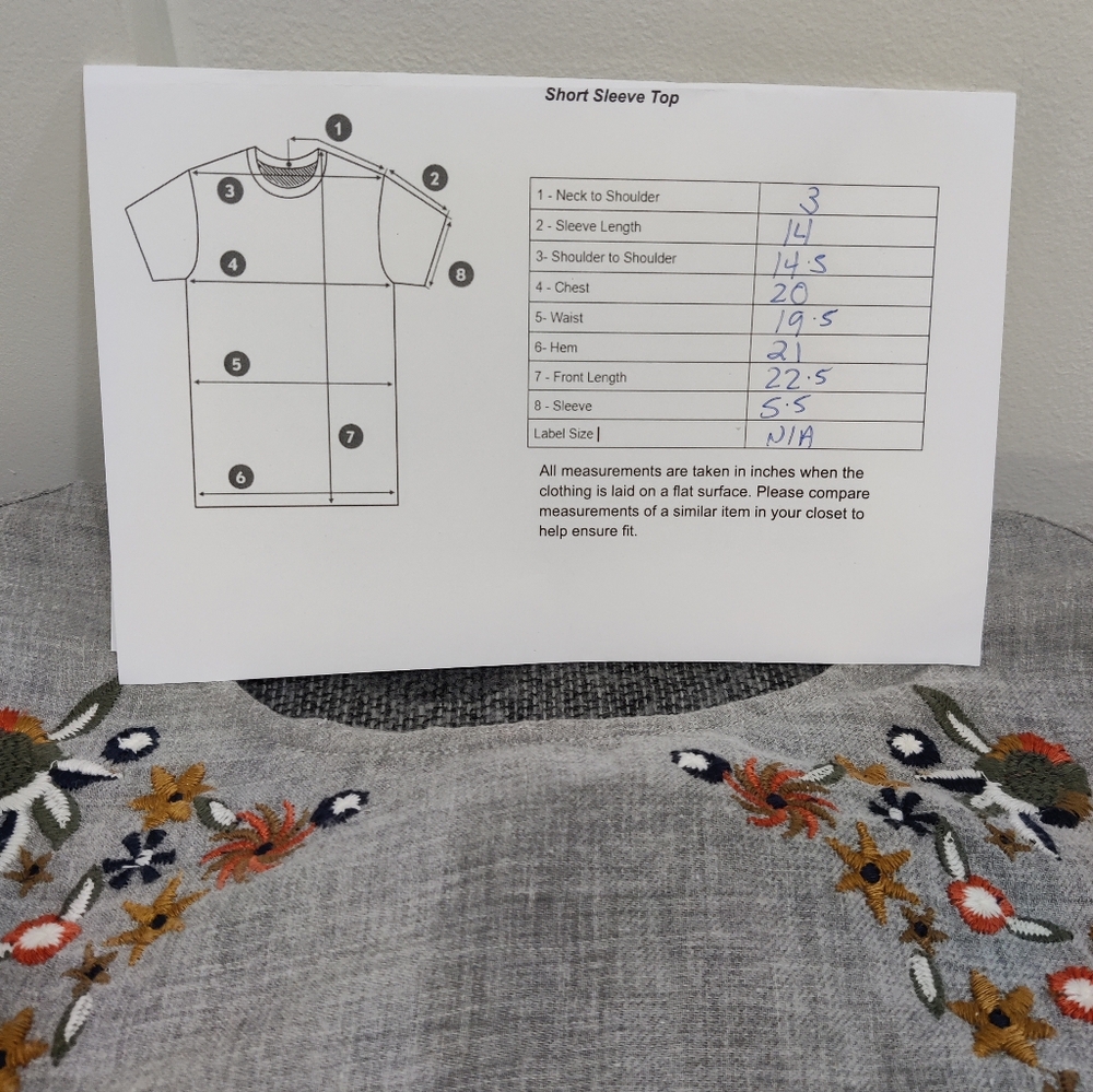 Promod Embroidered Top - Medium - Picture 8 of 8